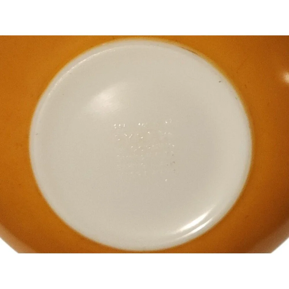 Vintage 70s Pyrex 4 qt Cinderella Mixing Bowl #444 Old Orchard Brown Ombre